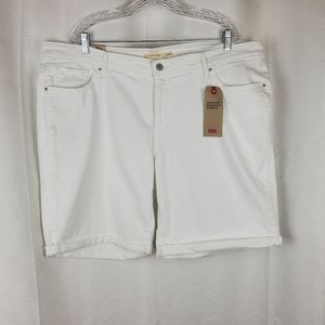 NWT Levi's Embroidered Shaping Bermuda Shorts 26W